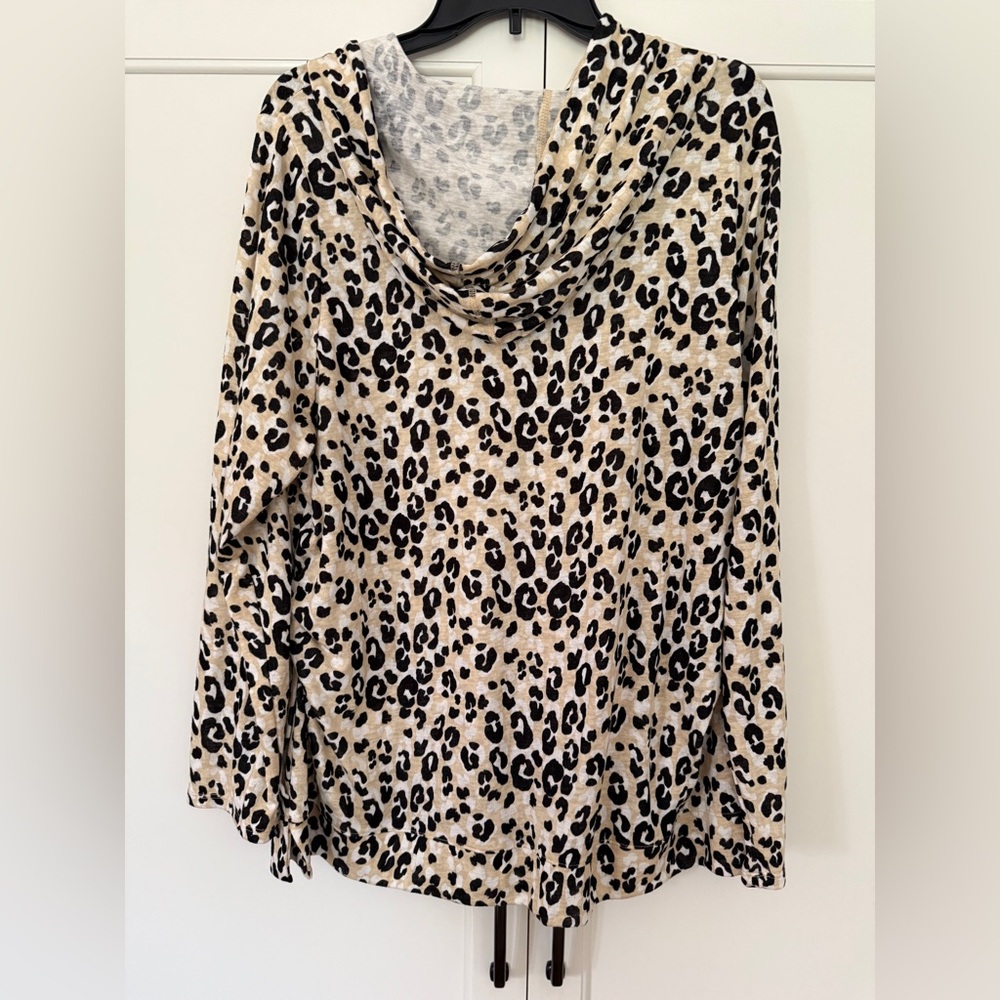 Chico’s Supremely Soft Hooded Knit top SZ 3/XL - Picture 4 of 8